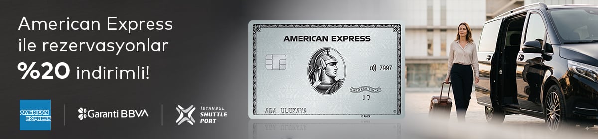American Express ile yapılan rezervasyonlarda %20 indirim